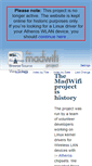 Mobile Screenshot of madwifi-project.org